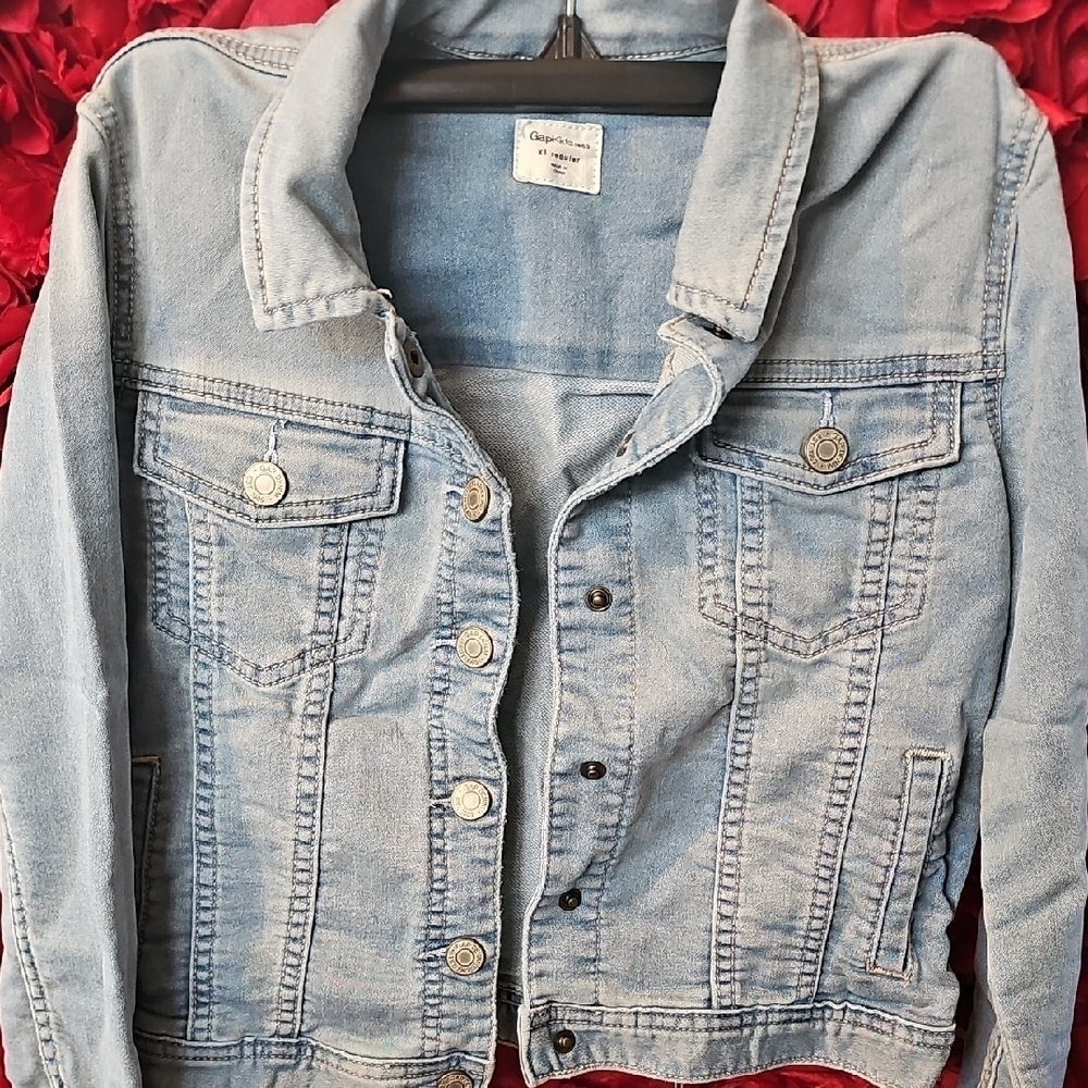 Gap Girl's Light Blue Denim Jacket Size Xlarge- Like NEW
